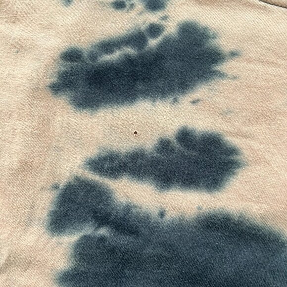 Preston & James Acid Wash Zodiac Raw Edge Cotton Cropped Shirt Large - Picture 3 of 9